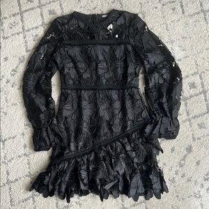 INA Floral Lace Long Sleeve Dress